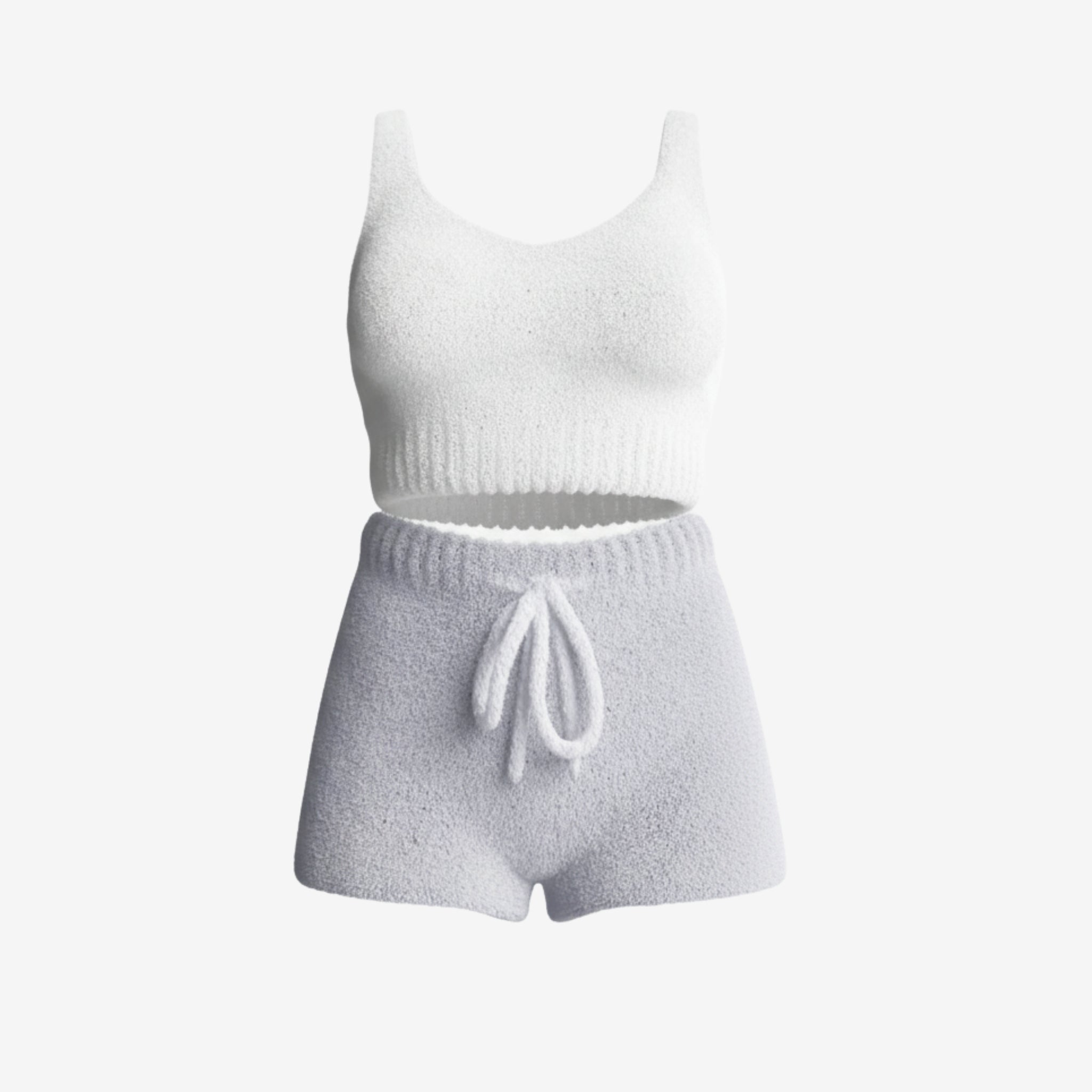 Cosy Knit Crop-Top & Pants Set